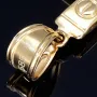 Glänzender Kreuzanhänger in schlichtem Design aus Gold aus 14k (585er) Gelbgold