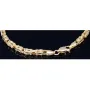 Bling - Königsarmband mit schwarzen, glitzernden Zirkoniasteinen aus 585er Gelbgold (14K) in ca. 22 cm Länge