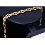 Stilvolles Armband aus 14K/585 Bicolor Gold mit filigranem Greco-Design in ca. 20 cm Länge