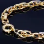 Stilvolles Armband aus 14K/585 Bicolor Gold mit filigranem Greco-Design in ca. 20 cm Länge