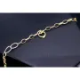 Exquisites Bicolor Herz - Armband aus 585 14K Gold in (ca. 20 cm Länge)