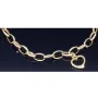 Exquisites Bicolor Herz - Armband aus 585 14K Gold in (ca. 20 cm Länge)