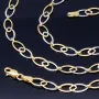 Sehr schöne, luftige Halskette mit aus 14K / 585 Gold (14K/585 Bicolor Gelbgold und Weißgold) ca. 50 cm