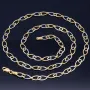 Sehr schöne, luftige Halskette mit aus 14K / 585 Gold (14K/585 Bicolor Gelbgold und Weißgold) ca. 50 cm