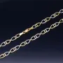 Sehr schöne, luftige Halskette mit aus 14K / 585 Gold (14K/585 Bicolor Gelbgold und Weißgold) ca. 50 cm