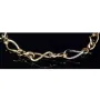 Edles Bicolor - Damen- Armband aus hochwertigem 14K 585er Weiß- und Gelbgold (ca. 20,5 cm Länge)