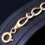 Elegantes Gold-Armband für Damen aus edlem Bicolor 14K 585 Gelbgold (ca. 19 cm Länge)