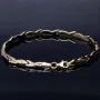 Massives Bicolor Armband aus hochwertigem 585 14K Gold (ca. 18 - 19 cm Länge)