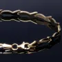 Massives Bicolor Armband aus hochwertigem 585 14K Gold (ca. 18 - 19 cm Länge)