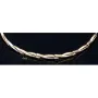 Massives Bicolor Armband aus hochwertigem 585 14K Gold (ca. 18 - 19 cm Länge)