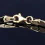 Massives Bicolor Armband aus hochwertigem 585 14K Gold (ca. 18 - 19 cm Länge)