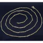 Überlange, hochwertig produzierte Stäbchenkette mit FBM-Stempel in Gelbgold (14K, 585) ca. 85cm (ca. 10,2g)