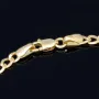Sehr schönes Panzerarmband aus wertvollem 585er 14k Gold, ca. 2,5 mm breit, 19cm lang