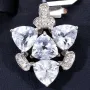 Außergewöhnlicher Goshenit - Gold-Anhänger besetzt mit Diamanten (ca. 0,04 ct.) in 9K/375 Weißgold