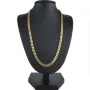 Kurze, exquisite Panzerkette aus massivem Gelbgold (14K, 585 Gold) in ca. 5 mm, 45cm (ca. 33,2g)