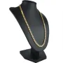 Kurze, exquisite Panzerkette aus massivem Gelbgold (14K, 585 Gold) in ca. 5 mm, 45cm (ca. 33,2g)