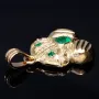 Außergewöhnlicher Precolombino Gold-Anhänger mit dem Motiv "Rana" aus der Tairona-Kultur aus hochwertigem 750 / 18K Gelbgold