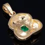Außergewöhnlicher Precolombino Gold-Anhänger mit dem Motiv "Rana" aus der Tairona-Kultur aus hochwertigem 750 / 18K Gelbgold