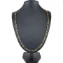 Massive Figaro-Goldkette in 18K / 750 Bicolor Gold Weiß- und Gelbgold in exklusivem Design (ca. 32,1 Gramm, ca. 70cm)