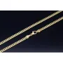 Kurze, massive Halskette aus edlem 14K, 585er Gelbgold für Damen und Kinder (in ca. 47 cm Länge und 4 mm Breite, ca. 22,3g)