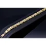 Königsarmband aus edlem 585er 14k Gelbgold, ca. 5,5mm breit, 22cm lang