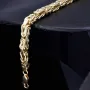 Königsarmband aus edlem 585er 14k Gelbgold, ca. 5,5mm breit, 22cm lang