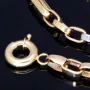 Exquisite und hochwertig produzierte Ankerkette aus glänzendem Bicolor 585 / 14K Gelb- und Weißgold für Herren und Damen (ca. 57 cm Länge)