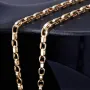 Exquisite, kurzgliedrige Ankerkette aus hochwertigem 585 / 14K Gold , ca. 55 cm Länge 4,5mm