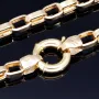 Exquisite, kurzgliedrige Ankerkette aus hochwertigem 585 / 14K Gold , ca. 55 cm Länge 4,5mm