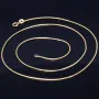 Edle Schlangenkette für Damen aus glänzendem 585er (14k) Gold in ca. 50cm, 1mm