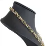 Modische Halskette (Collier) aus hochwertigem 14K 585 Weiß- und Gelbgold (Bicolor) ca. 50cm