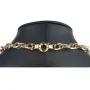 Modische Halskette (Collier) aus hochwertigem 14K 585 Weiß- und Gelbgold (Bicolor) ca. 50cm