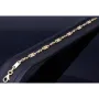 Mix aus Steigbügel- und Plattenarmband aus 585er (14k) Gelbgold, 20cm lang, 4mm breit (Plättchen-, Steigbügelarmband)