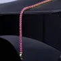 Tennisarmband mit leuchtenden, rosa-rot, pinken Zirkoniasteinen aus hochwertigem 585 14K Gold in (ca. 19 cm Länge)