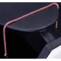 Tennisarmband mit leuchtenden, rosa-rot, pinken Zirkoniasteinen aus hochwertigem 585 14K Gold in (ca. 19 cm Länge)