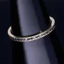 Zirkoniaring 585 14 Karat - Ring in Gelbgold mit funkelnden schwarzen Zirkonia bestückt Ringgröße ca. 51