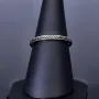 Zirkoniaring 585 14 Karat - Ring in Gelbgold mit funkelnden schwarzen Zirkonia bestückt Ringgröße ca. 51