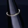 Zirkoniaring 585 14 Karat - Ring in Gelbgold mit funkelnden schwarzen Zirkonia bestückt Ringgröße ca. 51