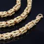 Exquisite XL-Königskette aus funkelndem 585er Gold (14 K) (ca. 33,6g, 60cm, 5mm)