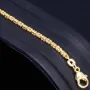 Feines, massives Königsarmband aus hochglanzpoliertem Gold (585er 14k Gold), ca. 1,8 mm Breite, ca. 18,5cm lang - Made in Germany mit FBM Stempel