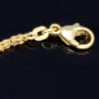 Feines, massives Königsarmband aus hochglanzpoliertem Gold (585er 14k Gold), ca. 1,8 mm Breite, ca. 18,5cm lang - Made in Germany mit FBM Stempel