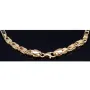 Edles Königsarmband mit schwarzen, glitzernden Zirkoniasteinen aus 585er Gelbgold (14K) in ca. 21,5 cm Länge, 3,5mm