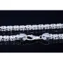 MEGA Breite, massive, diamantierte Königskette aus hochwertigem 925 Sterling-Silber (ca. 65cm Länge, 8mm Breite)