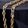 Modische Halskette für Damen aus edlem 14K 585 Gelbgold mit filigranem Design in ca. 49cm Länge (ca. 10g)