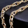 Modische Halskette für Damen aus edlem 14K 585 Gelbgold mit filigranem Design in ca. 49cm Länge (ca. 10g)