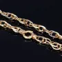 Modische Halskette für Damen aus edlem 14K 585 Gelbgold mit filigranem Design in ca. 49cm Länge (ca. 10g)