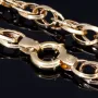Modische Halskette für Damen aus edlem 14K 585 Gelbgold mit filigranem Design in ca. 49cm Länge (ca. 10g)