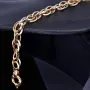 Schönes Bicolor Goldarmband für Damen aus edlem 585 14K Weißgold und Gelbgold (ca. 19 cm Länge)