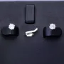 Bezaubernde Ohrstecker mit 2 beeindruckenden, hochwertigen, rund geschliffenen Brillanten in Krappen aus edlem 14K / 585 Weißgold gefasst