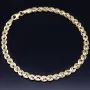 Exquisites Armband in edlem Design aus hochwertigem 14K 585 Gold (Gelbgold) ca. 20 cm Länge